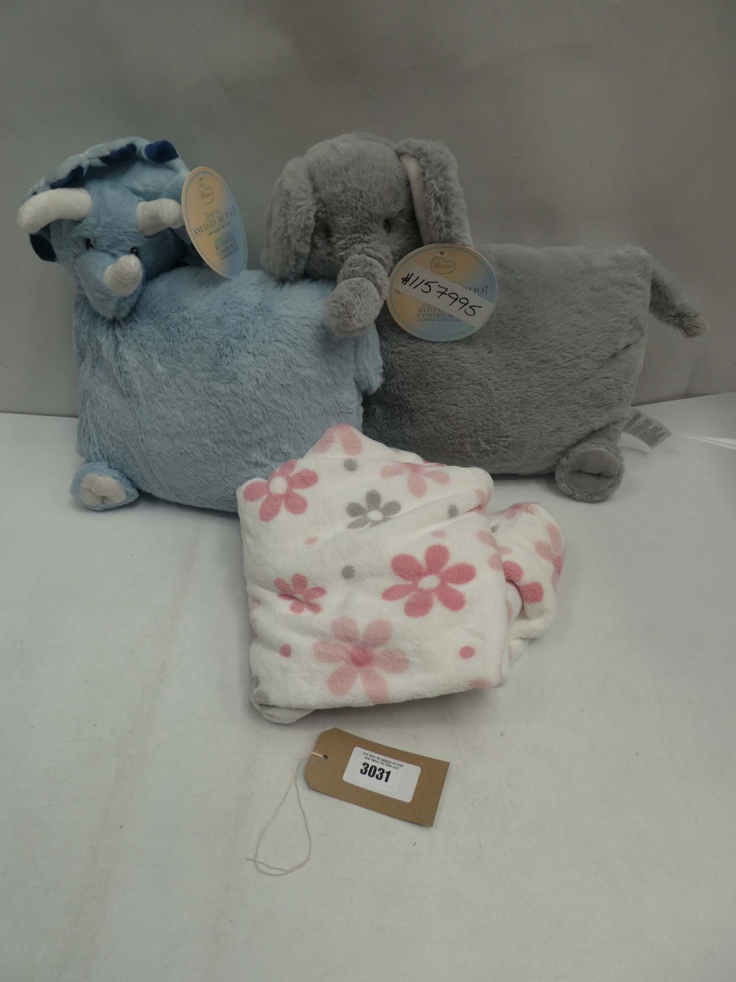 2 Little Miracles snuggle me too pillows and throw