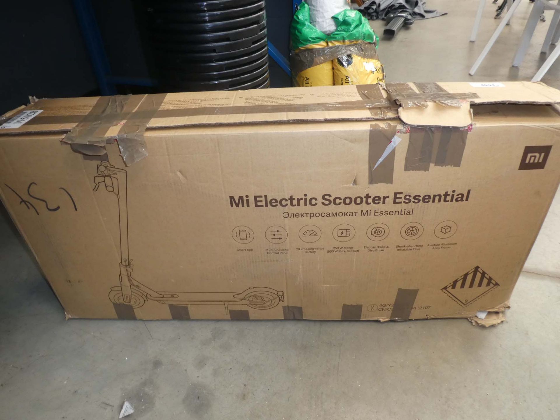 Boxed electric scooter