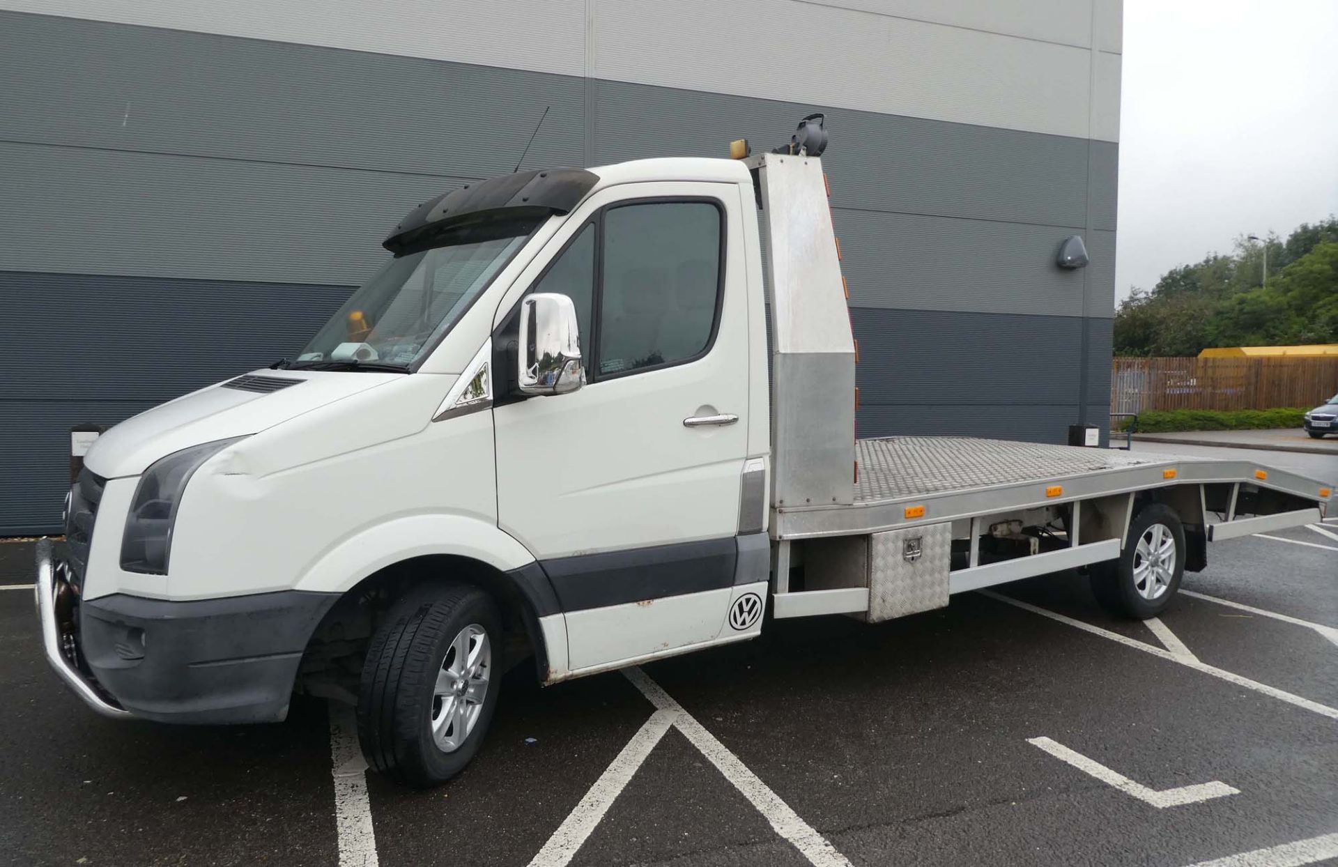 Volkswagen Crafter CR35 109 LWB recovery vehicle with AF Recovery aluminium 5 metre beavertail body, - Image 8 of 13