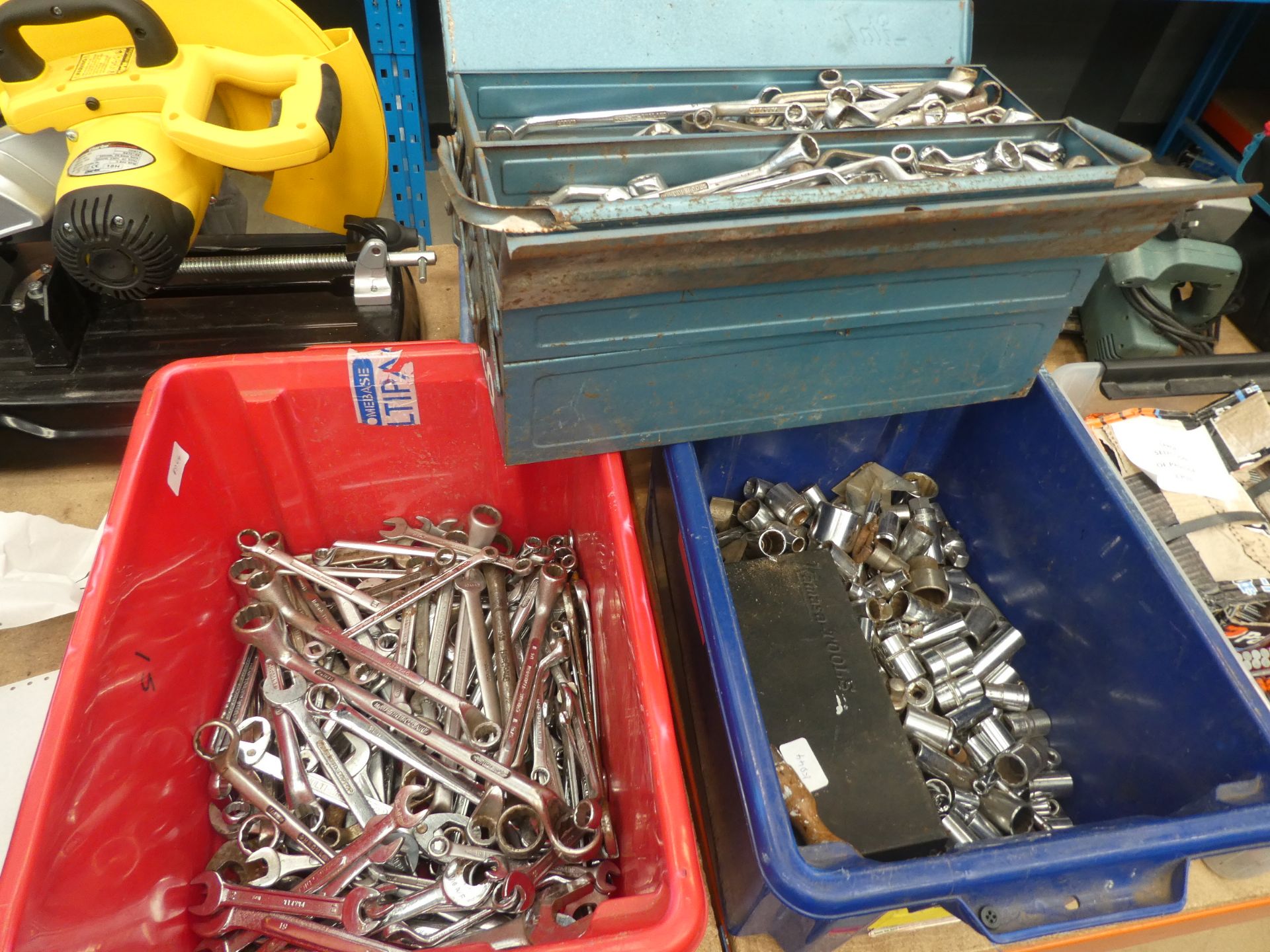 2 boxes of spanners and sockets