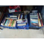 5740 - 6 boxes of assorted paperbacks and hardbacks