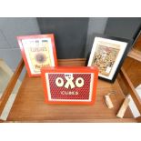 Three framed advertising posters - Colman's Mustard, OXO Cubes and Typhoo tea