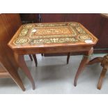Inlaid work table