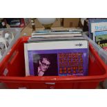 Single box of vinyl LP's to include Stevie Wonder, Buddy Holly and the Thompson Twins