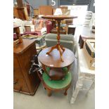 Three assorted circular occasional tables