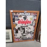 Framed poster of The Stranglers & The Jam