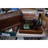 Cased Singer sewing machine