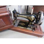 Cased Singer sewing machine