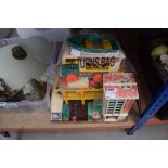 Vintage childs play garage and toys