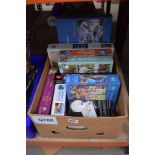 Box of jigsaw puzzles