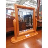 Pine dressing table mirror