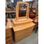 Beech dressing table by Mcdonagh furniture