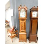 Oak cased Grandfather clock of Stamford