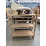 Folding shelving unit