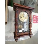 Mahogany framed wall clock