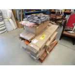 Large quantity of flatpack furniture and a wall clock