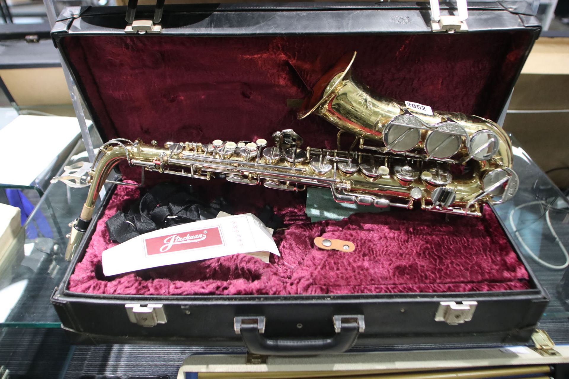 Corton saxophone by Amati with mouthpiece and fitted case