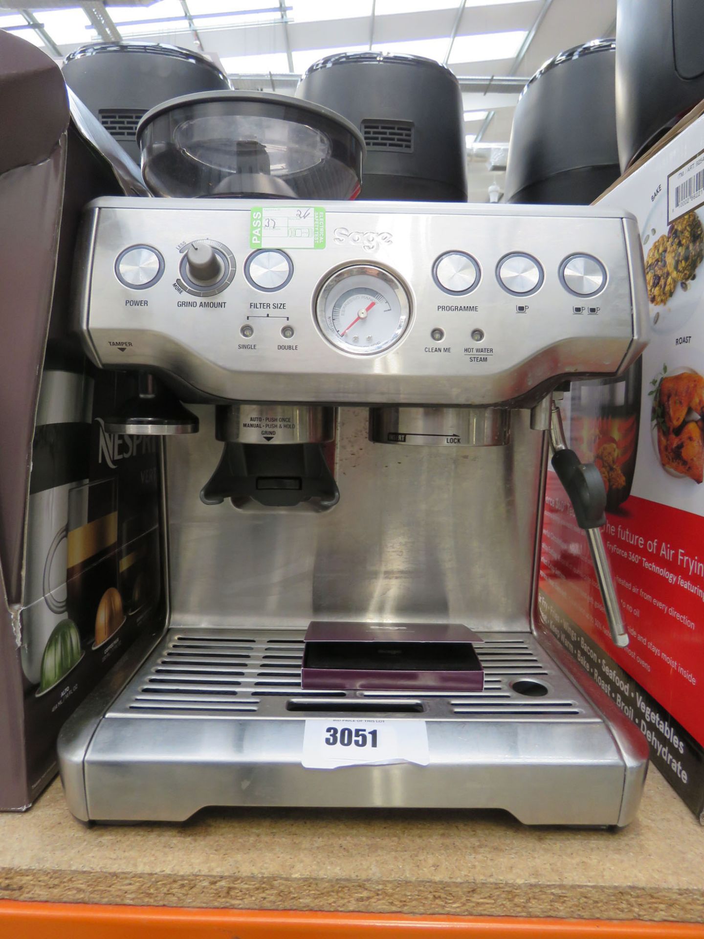 3038 Unboxed Sage Barista express coffee machine