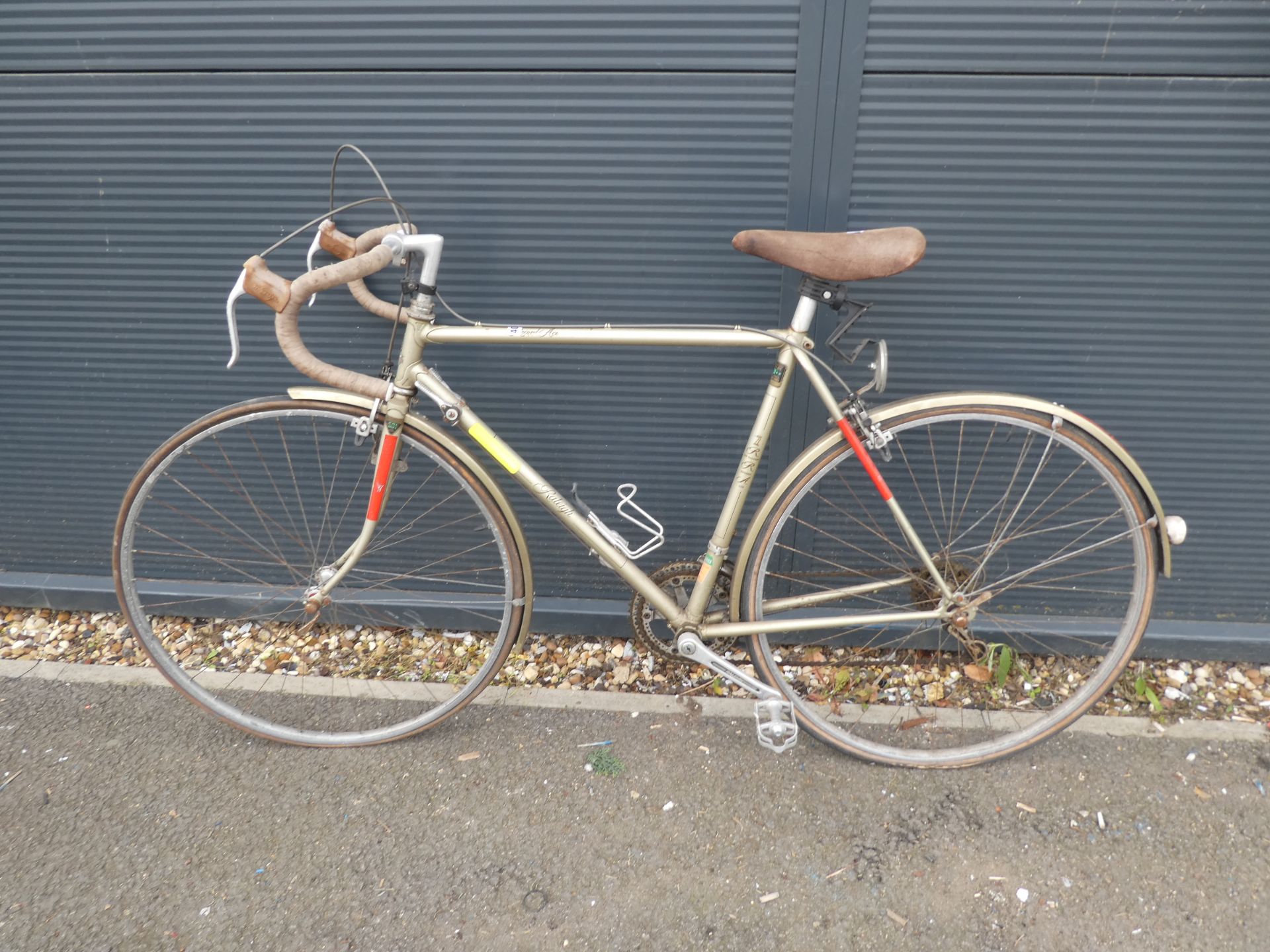 Raleigh vintage racing bike in brown