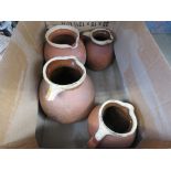 4 stoneware jugs