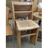 Set of 6 1950's stacking school chairs