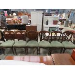 Set of 6 Edwardian satinwood dining chairs