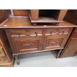 1930's oak sideboard on barleytwist legs