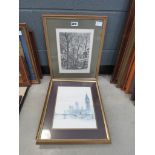 Three London etchings and prints