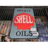 5192 Reproduction cast iron Shell spirit oils plaque