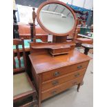 1950's oak dressing table