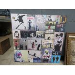 Banksy style canvas