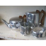 Picquot ware 4-piece tea service