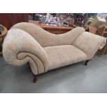Contemporary floral chaise