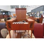 HMV/Garrard teak cased record player