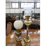 2 oil lamps converted to electricity
