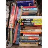 Box of assorted books