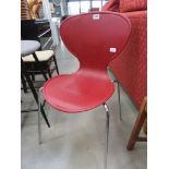 5126 Red plastic desk chair