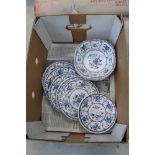 Box of Johnson Bros. china