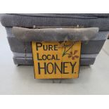 Pure Local Honey hanging sign