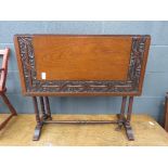 Carved mahogany Sutherland table