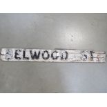 5188 Vintage sign for Bellwood Street