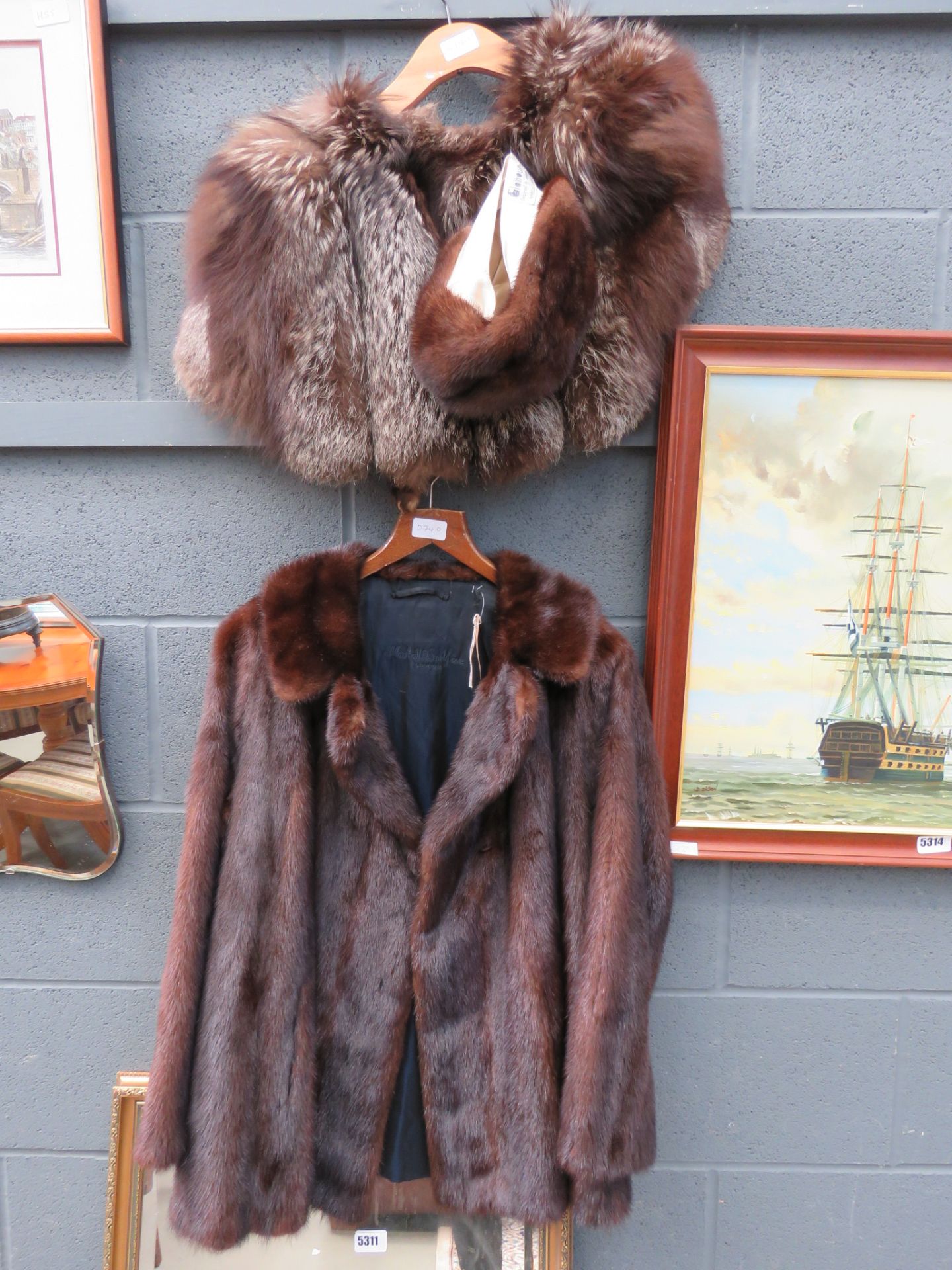 5355 Marshall and Snellgrove jacket together with stole and hat