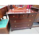 Stag mahogany chest of drawers