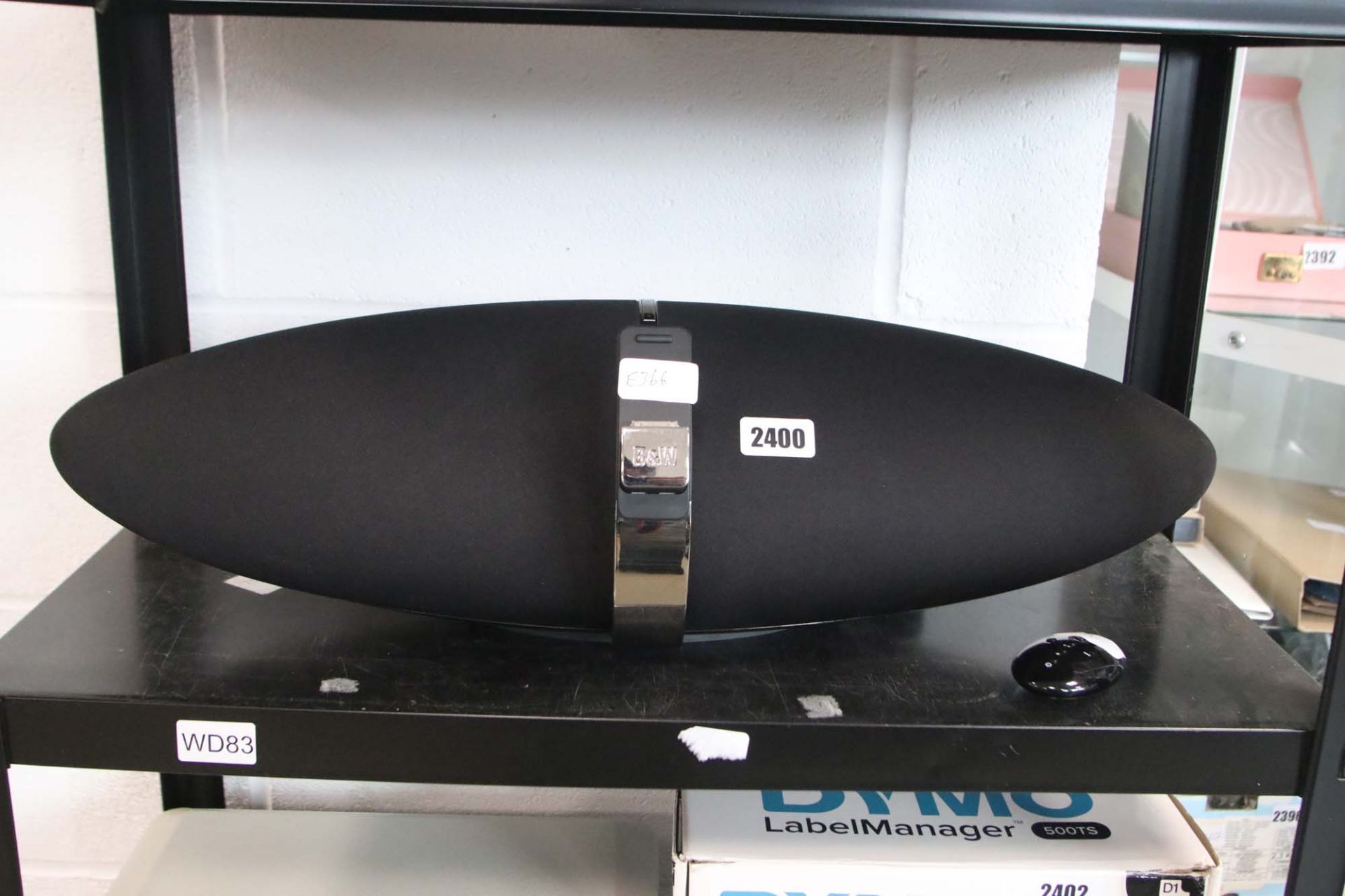 Bowers & Wilkins Zeppelin speaker with remote control and iPod dock