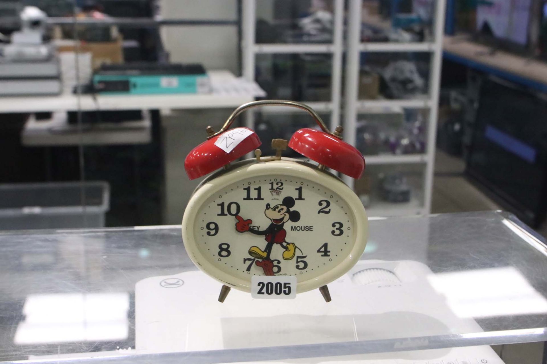 Disney Avronel Made in Germany Mickey Mouse windup alarm clock