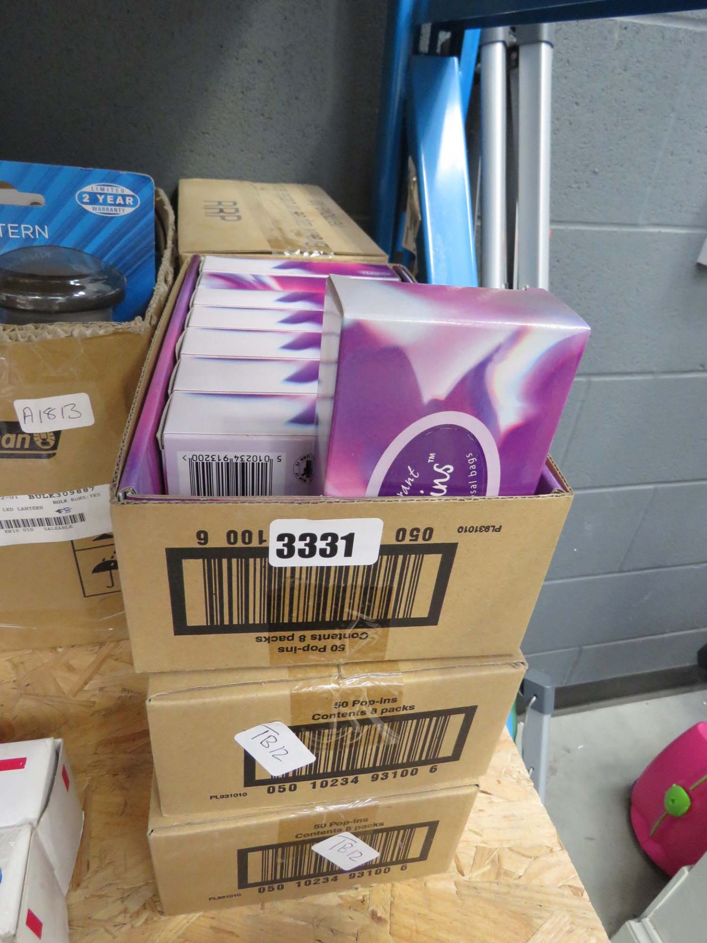 Six boxes of fifty fragrant sanitary disposable bags