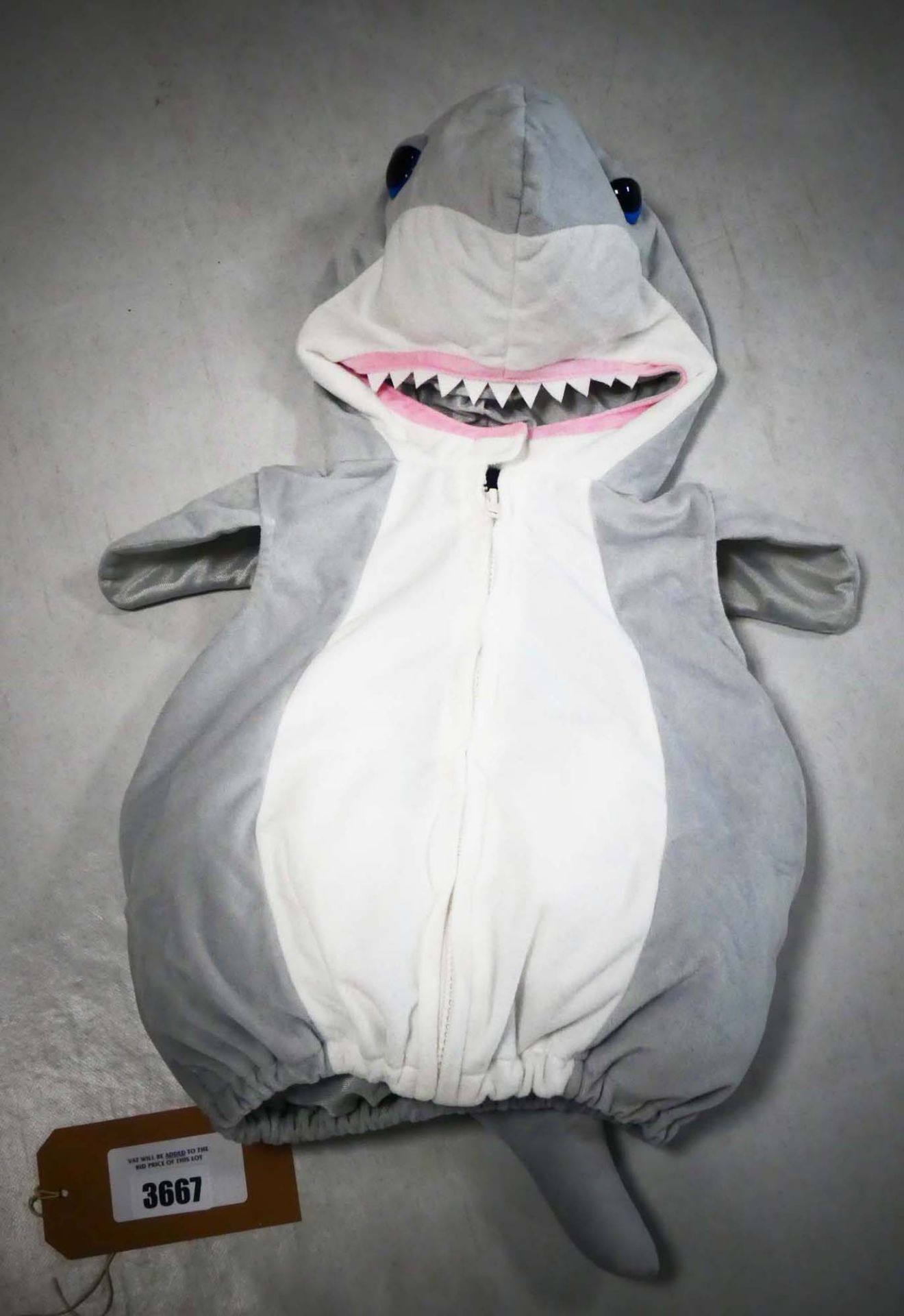 Going Wild children's great white shark dress up age 6-9 months