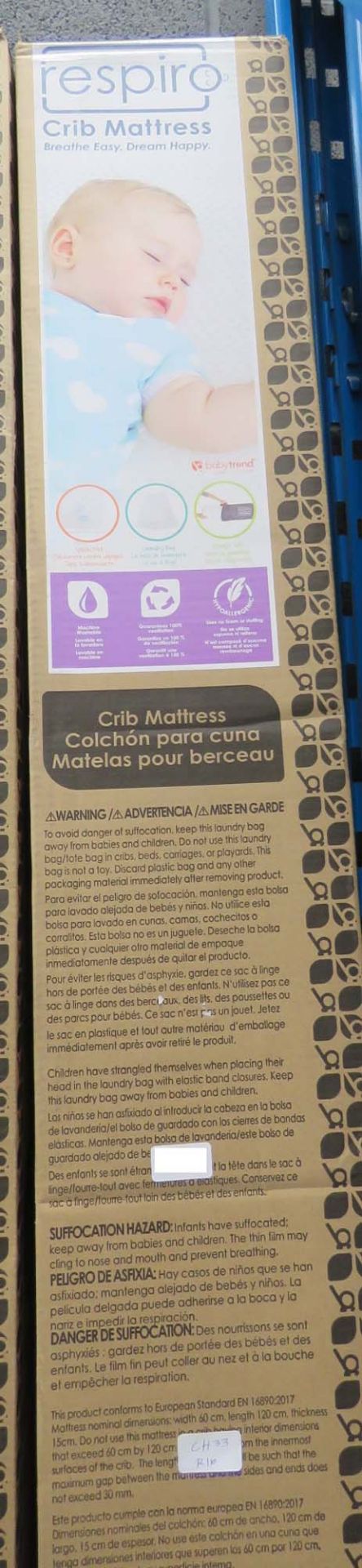 Crib mattress in box