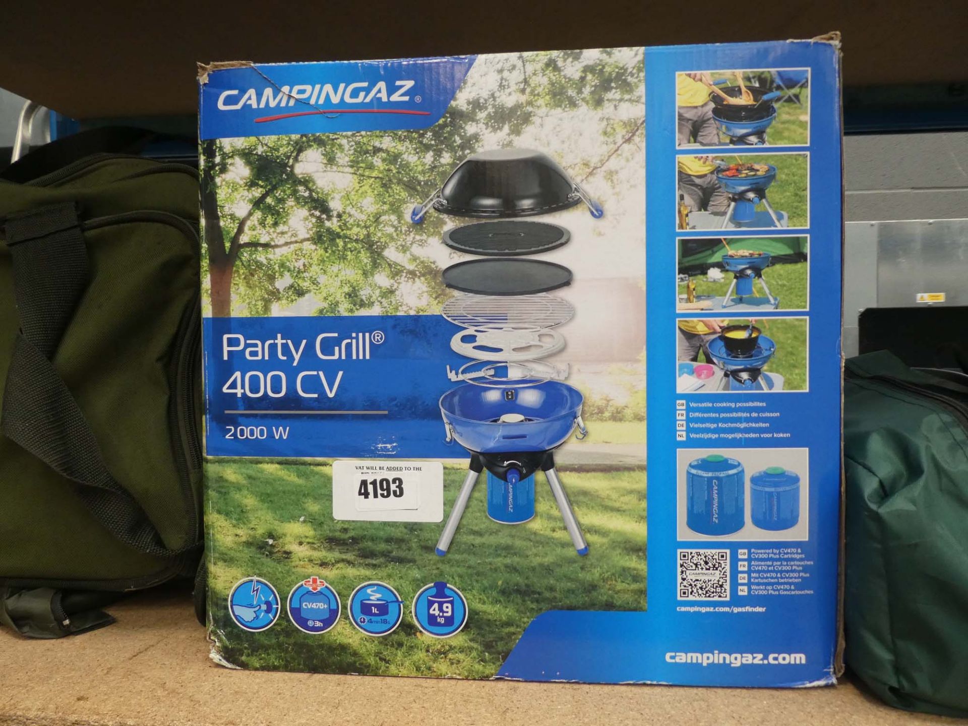 Camping gas party grill