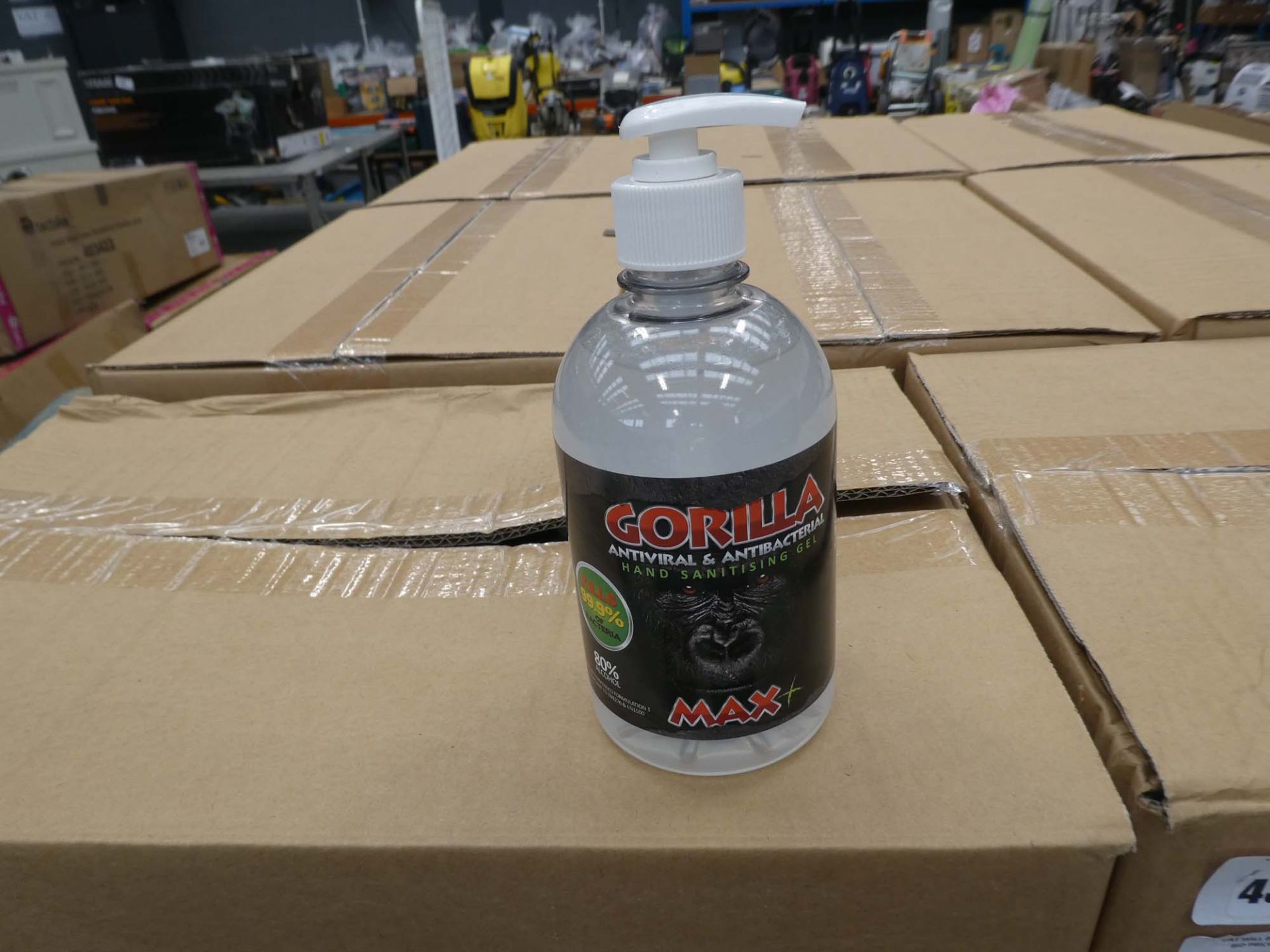 6 boxes of Gorilla Anti-Viral hand sanitiser